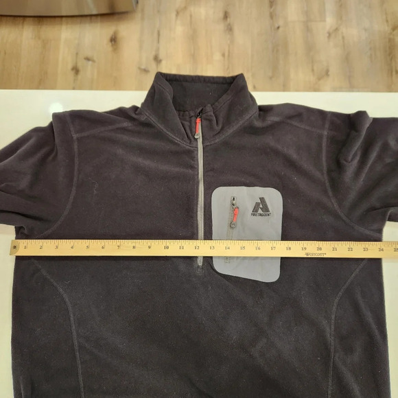 Eddie Bauer Sweater Mens Size XL Black First Ascent 1/4 Zip Fleece Base … - Picture 10 of 13